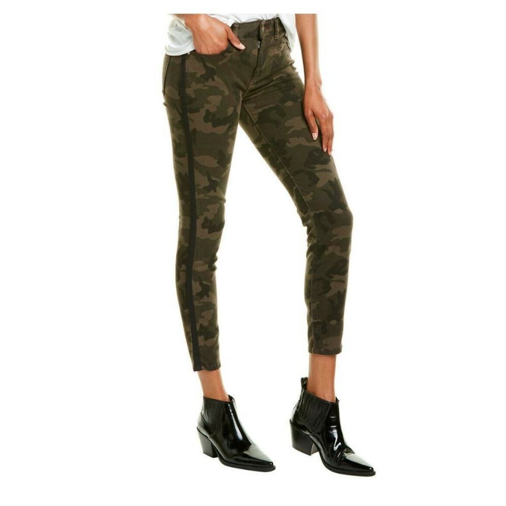 DL1961 Florence Ankle Instasculpt Skinny Jeans 28 Camo Green 12392